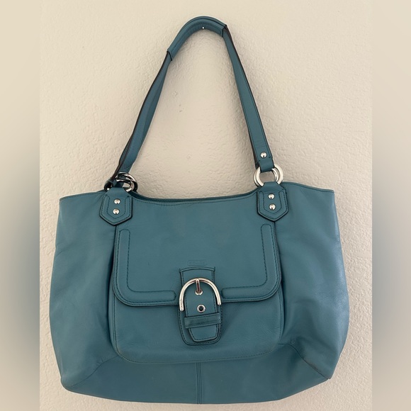 Coach Handbags - Elegant Blue Women's Tote Bag purse COACH